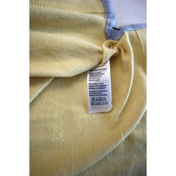 Tommy Hilfiger Men's Sz XL Yellow Heather Slim Fit S/S Tommy Polo Shirt - Picture 4 of 9